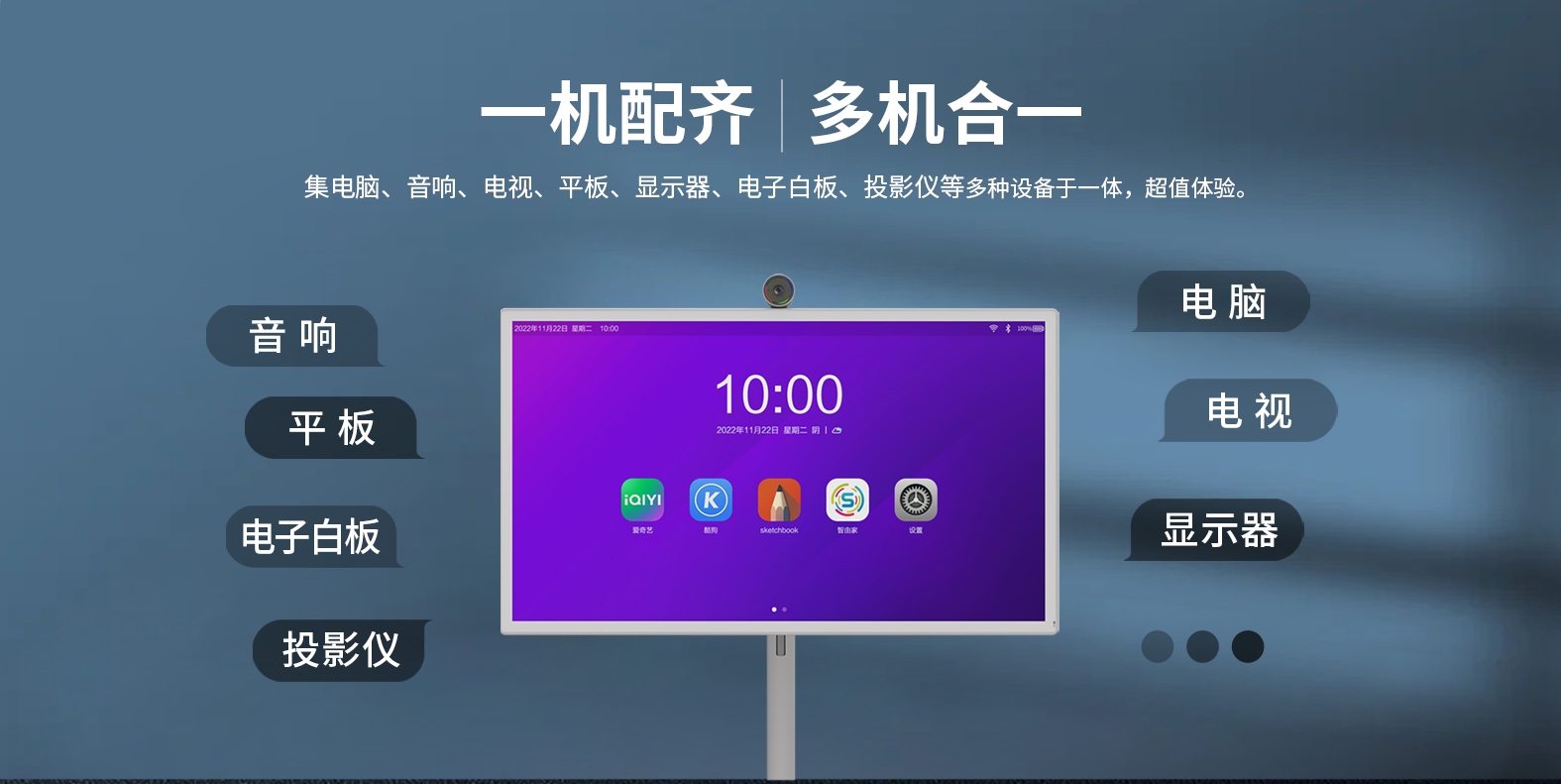 【展品抢先看】一机N用，多场景融合，南宫28NG相信品牌力量科技智由屏亮相ISVE