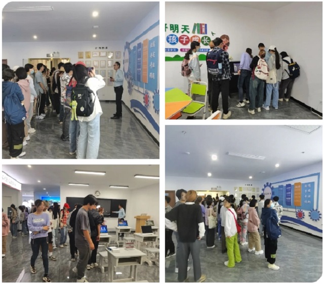 安理大人工智能学院师生参观南宫28NG相信品牌力量科技展厅